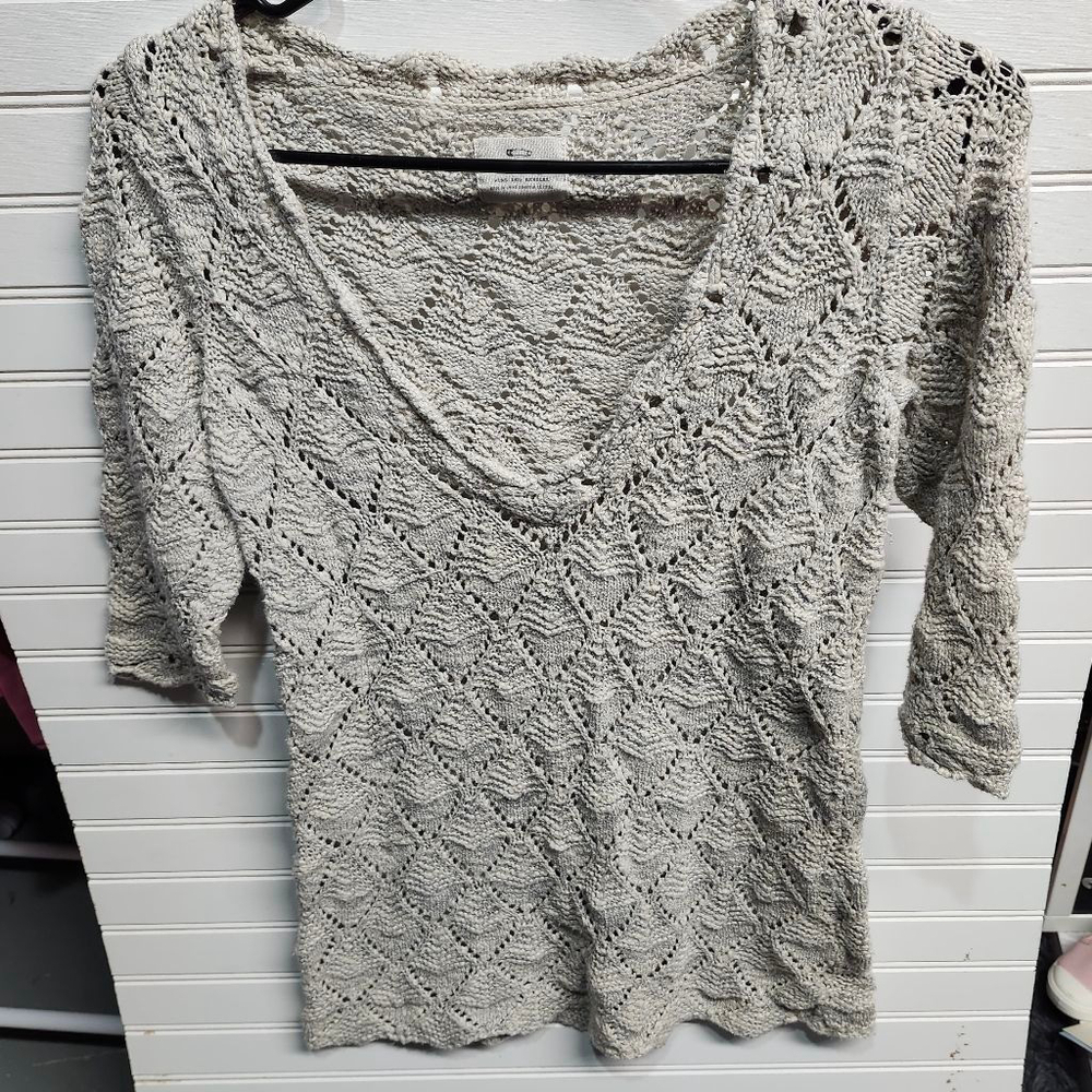 Women's Pins and Needles Beige Knit Sweater S B1